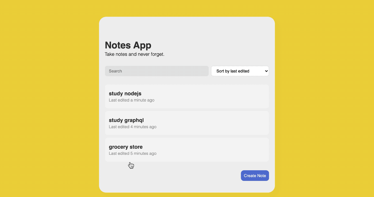[Javascript Toy Project] Notes App 노트앱 만들기 토이프로젝트